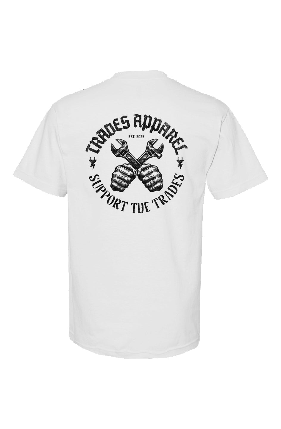 Support The Trades T Shirt (White)
